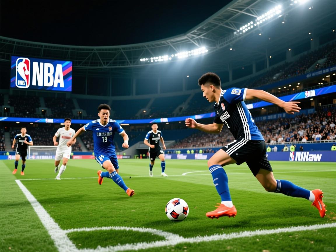 足球热潮涌动，球员们竭尽所能拼搏战斗